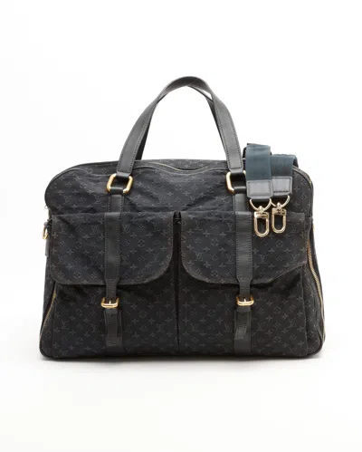 Pre-owned Louis Vuitton Monogram Mini Claudine Weekend Bag In Black