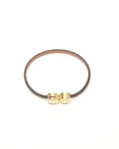Pre-owned Louis Vuitton Monogram Mini Historic Bracelet In Brown