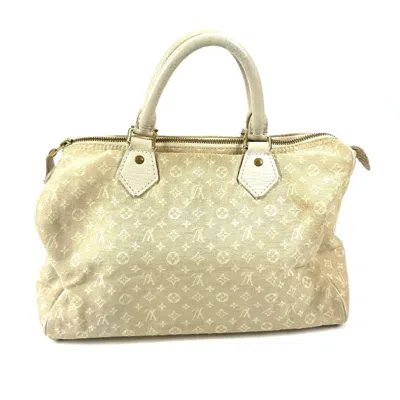 Pre-owned Louis Vuitton Monogram Mini Lin Dune White Monogram Mini Lin Boston Bag Handbag ()