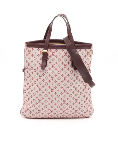Pre-owned Louis Vuitton Monogram Mini Lin Francoise Satchel Bag In Pink