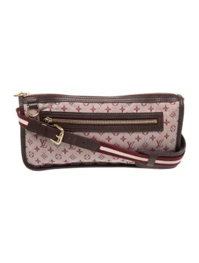 Pre-owned Louis Vuitton Monogram Mini Lin Mini Lin Kathleen Pochette Mini In Pink