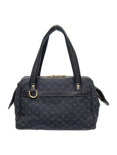 Pre-owned Louis Vuitton Monogram Mini Lin Monogram Mini Lin Josephine Pm In Blue