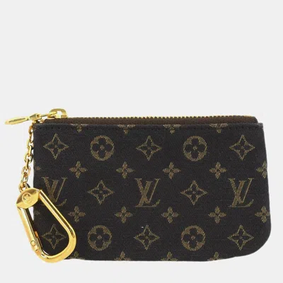 Pre-owned Louis Vuitton Monogram Mini Lin Pochette Cles Coin Case