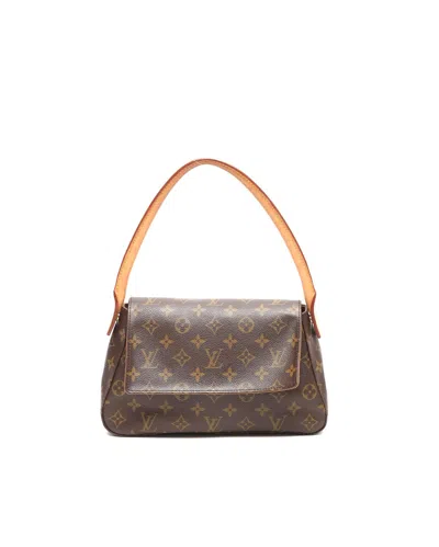 Pre-owned Louis Vuitton Monogram Mini Looping Bag In Brown