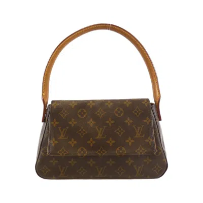 Pre-owned Louis Vuitton Monogram Mini Marron Coated Canvas Shoulder Bag ()