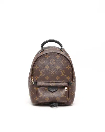 Pre-owned Louis Vuitton Monogram Mini Palm Springs Backpack