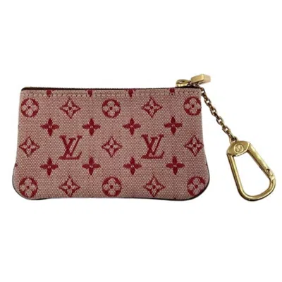 Pre-owned Louis Vuitton Monogram Mini Pink Canvas Coin Purse/coin Case ()