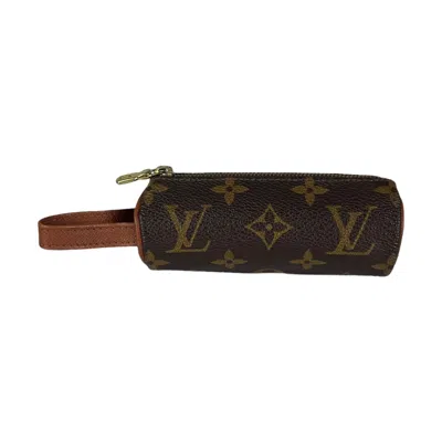 Pre-owned Louis Vuitton Monogram Mini Pouch Bag In Brown