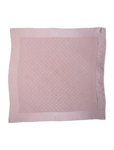 Pre-owned Louis Vuitton Monogram Monaco Silk Scarf In Purple