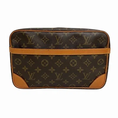 Pre-owned Louis Vuitton Monogram Monogram Clutch Bag () In Brown