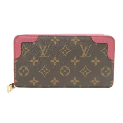Pre-owned Louis Vuitton Monogram Monogram Rose Pink Monogram Long Wallet (bi-fold) ()