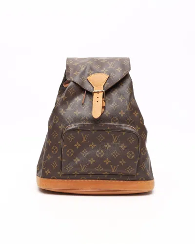 Pre-owned Louis Vuitton Monogram Montsouris Gm Backpack