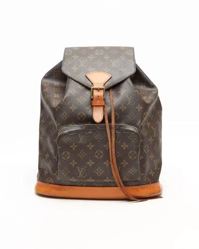 Pre-owned Louis Vuitton Monogram Montsouris Gm Backpack