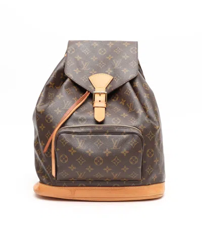 Pre-owned Louis Vuitton Monogram Montsouris Gm Backpack