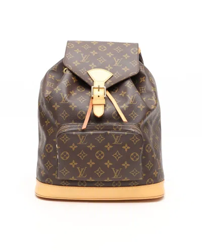Pre-owned Louis Vuitton Monogram Montsouris Gm Backpack