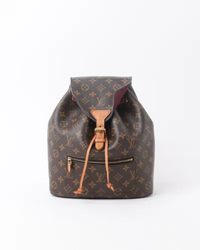 Pre-owned Louis Vuitton Monogram Montsouris Mm Nm Backpack