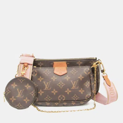 Pre-owned Louis Vuitton Monogram Multi Pochette Accessoires Pouch Shoulder Bag Monogram Rose Clair