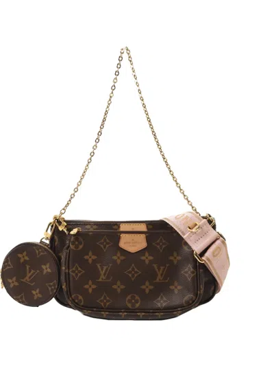 Pre-owned Louis Vuitton Monogram Multi Pochette Accessoires Shoulder Bag In Brown
