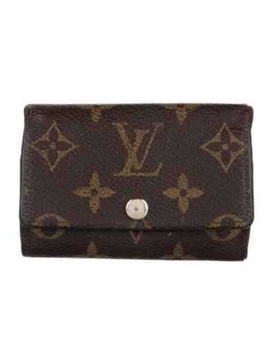 Pre-owned Louis Vuitton Monogram Multicles 6 Key Ring Holder In Brown