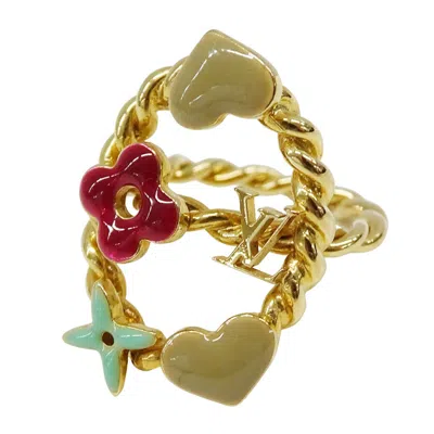 Pre-owned Louis Vuitton Monogram Multi-color Gold Plating Monogram Band Ring () In Monogram, Multi-color