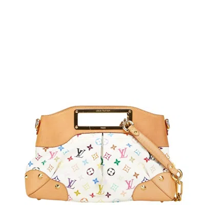 Pre-owned Louis Vuitton Monogram Multicolore Blanc White Pvc Leather Handbag Shoulder Bag ()