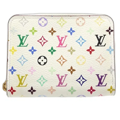 Pre-owned Louis Vuitton Monogram Multicolore Coin Purse/coin Case () In White