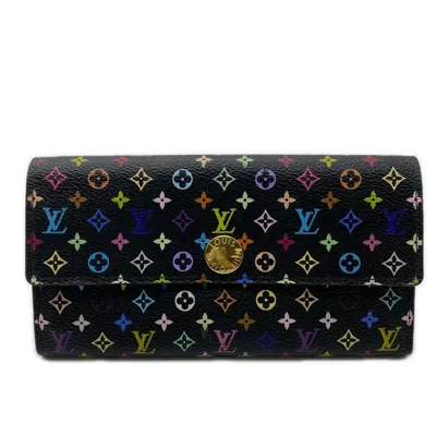 Pre-owned Louis Vuitton Monogram Multicolore Multi-color Monogram Multicolore Long Wallet (bi-fold) (