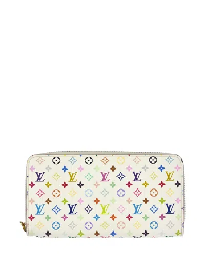 Pre-owned Louis Vuitton Monogram Multicolour Wallet In White