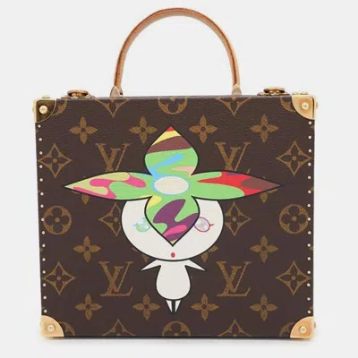 Pre-owned Louis Vuitton Monogram Murakami Canvas Jewelry Box Limited Edition Bag In Brown