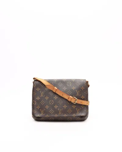 Pre-owned Louis Vuitton Monogram Musette Tango Bag In Brown