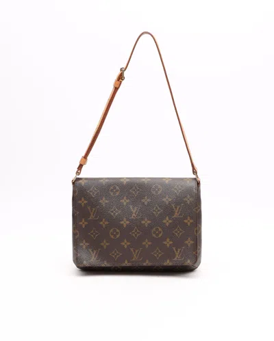 Pre-owned Louis Vuitton Monogram Musette Tango Bag In Brown