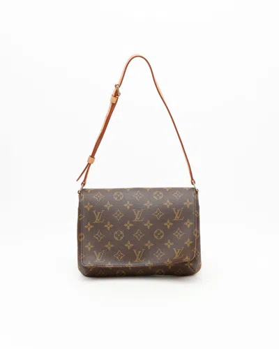Pre-owned Louis Vuitton Monogram Musette Tango Bag In Brown