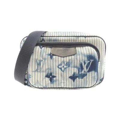 Pre-owned Louis Vuitton Monogram Navy Canvas Pochette Shoulder Bag ()