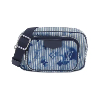 Pre-owned Louis Vuitton Monogram Navy Monogram Canvas Pochette Shoulder Bag () In Monogram, Navy