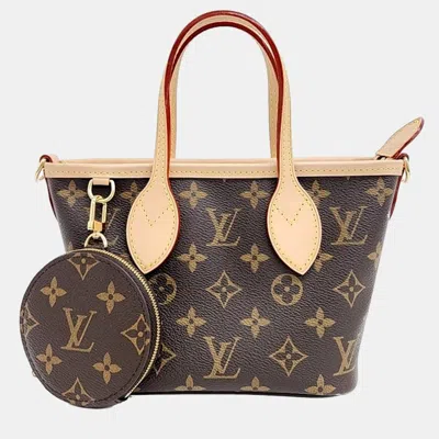 Pre-owned Louis Vuitton Monogram Neverful Bb M46705 Handbag In Brown