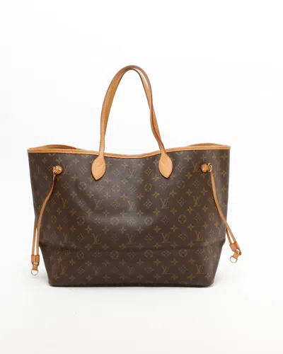 Pre-owned Louis Vuitton Monogram Neverfull Gm Tote Bag In Brown