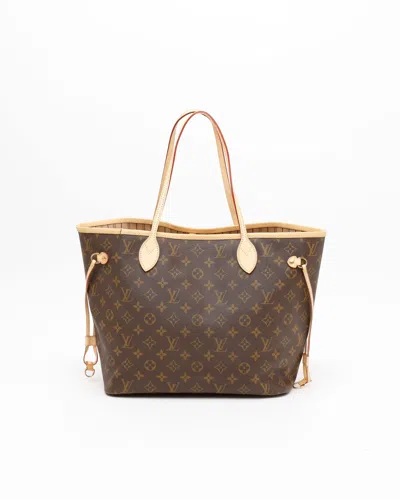 Pre-owned Louis Vuitton Monogram Neverfull Mm Tote Bag In Brown