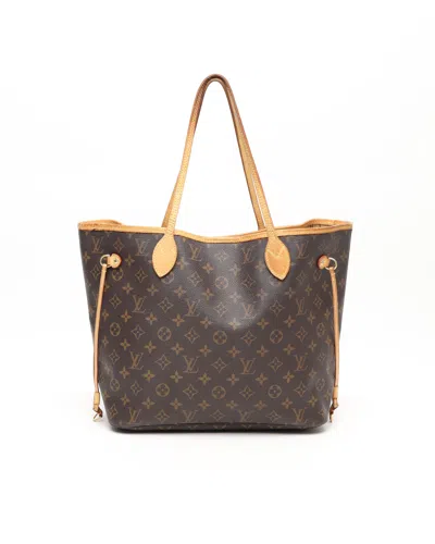 Pre-owned Louis Vuitton Monogram Neverfull Mm Tote Bag In Brown