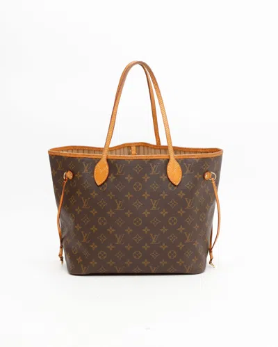 Pre-owned Louis Vuitton Monogram Neverfull Mm Tote Bag In Brown