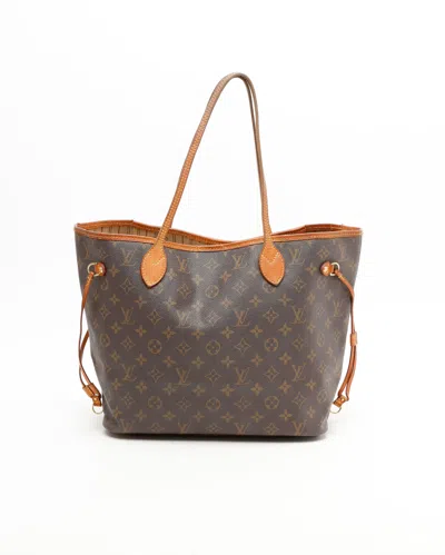 Pre-owned Louis Vuitton Monogram Neverfull Mm Tote Bag In Brown
