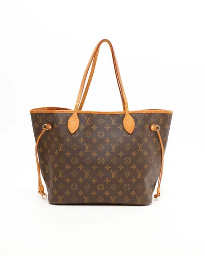 Pre-owned Louis Vuitton Monogram Neverfull Mm Tote Bag In Brown