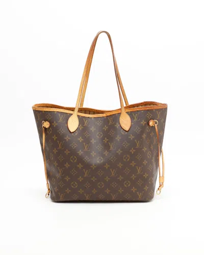 Pre-owned Louis Vuitton Monogram Neverfull Mm Tote Bag In Brown