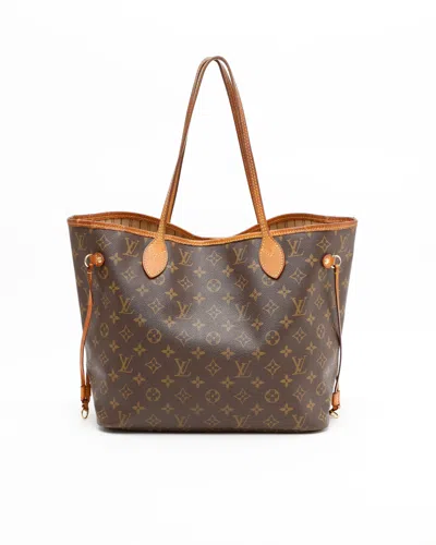 Pre-owned Louis Vuitton Monogram Neverfull Mm Tote Bag In Brown
