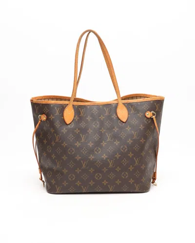 Pre-owned Louis Vuitton Monogram Neverfull Mm Tote Bag In Brown