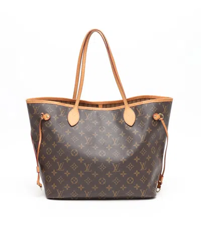 Pre-owned Louis Vuitton Monogram Neverfull Mm Tote Bag In Brown