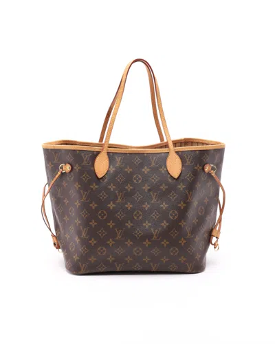 Pre-owned Louis Vuitton Monogram Neverfull Mm Tote Bag In Brown
