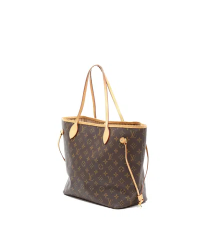 Pre-owned Louis Vuitton Monogram Neverfull Mm Tote Bag In Brown