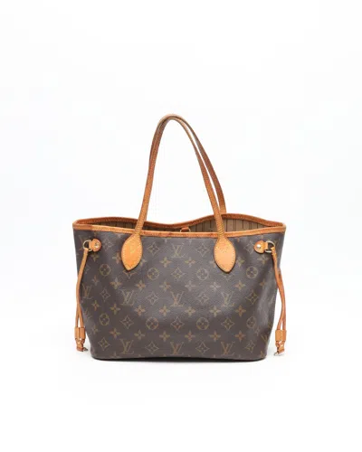 Pre-owned Louis Vuitton Monogram Neverfull Pm Bag In Brown