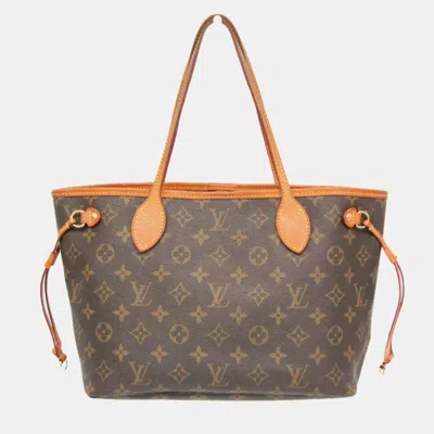 Pre-owned Louis Vuitton Monogram Neverfull Pm Tote Bag Monogram In Brown