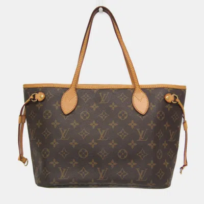 Pre-owned Louis Vuitton Monogram Neverfull Pm Tote Bag Monogram In Brown